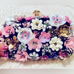 3D Floral Clutch